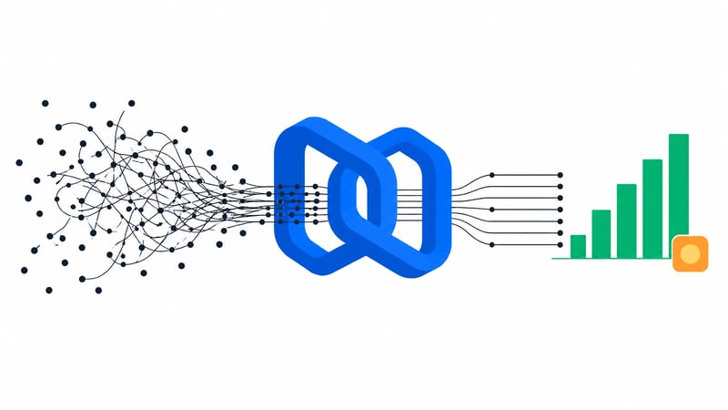Network to growth-data flow diagram